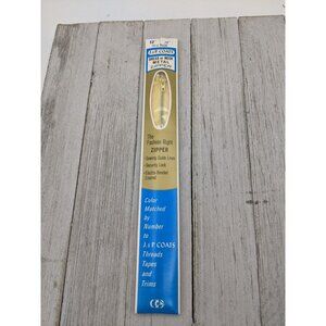 Vintage J&P Coats Dress or Neck Metal Zipper 12" Yellow 157-A